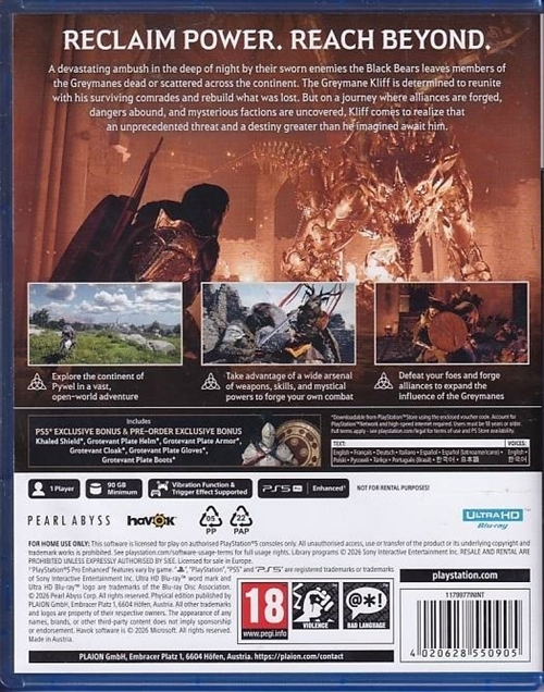 Crimson Desert - Day One Edition - PS5 (A Grade) (Genbrug)